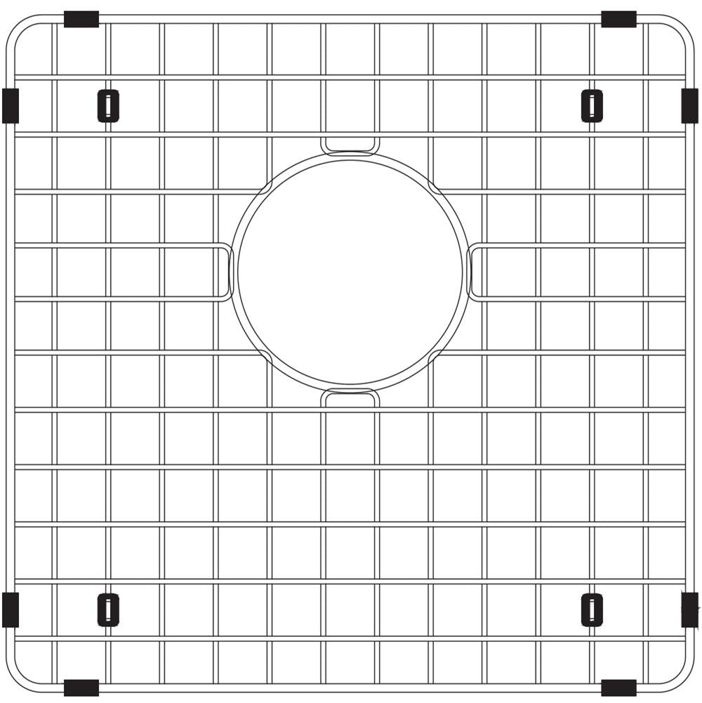 Hamat - 15-1/4'' x 15'' Wire Grate/Bottom Grid - Stainless Steel