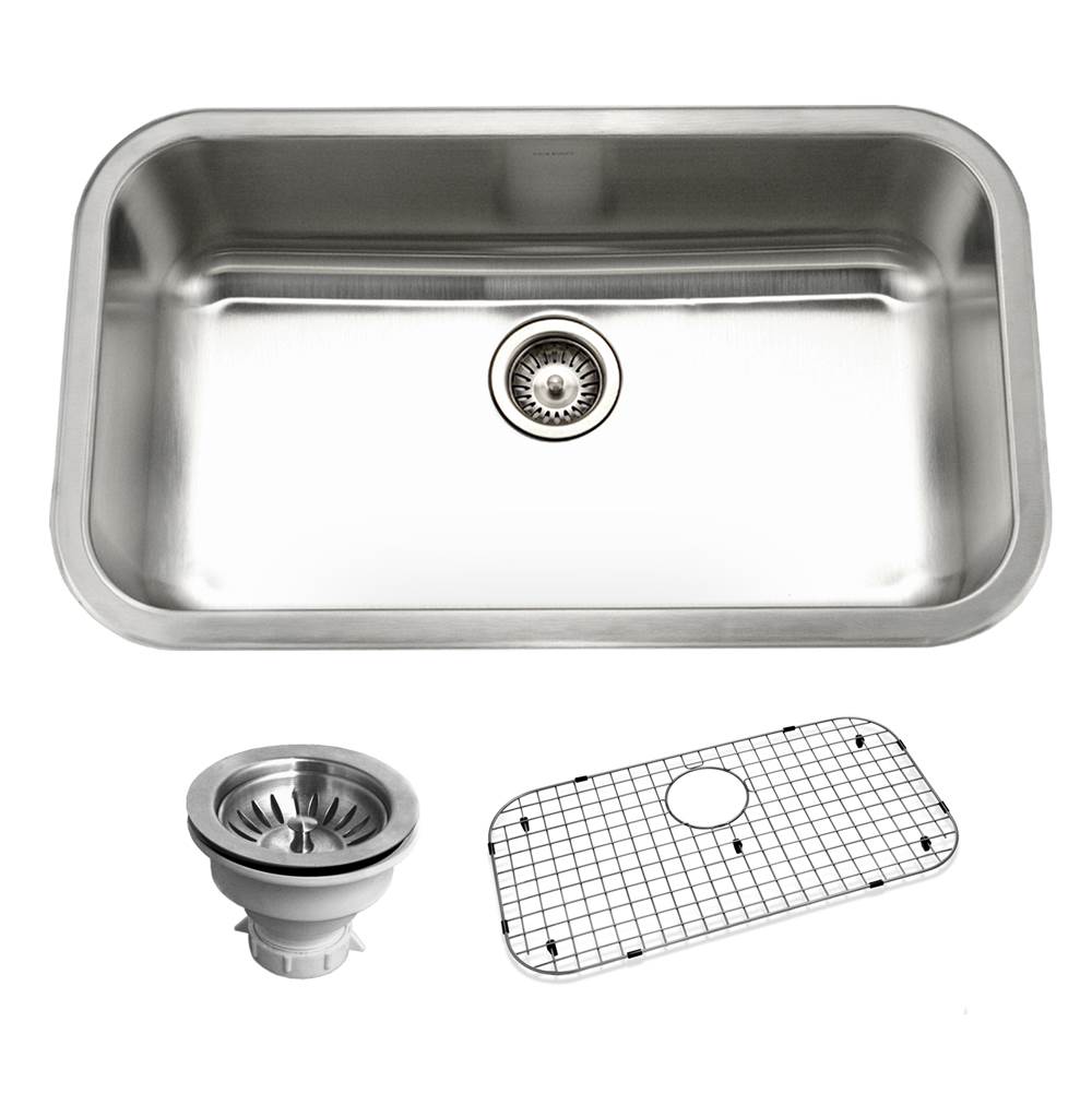 Hamat - Villa 32'' Topmount Large Single Bowl Kitchen Sink - Stainless Steel