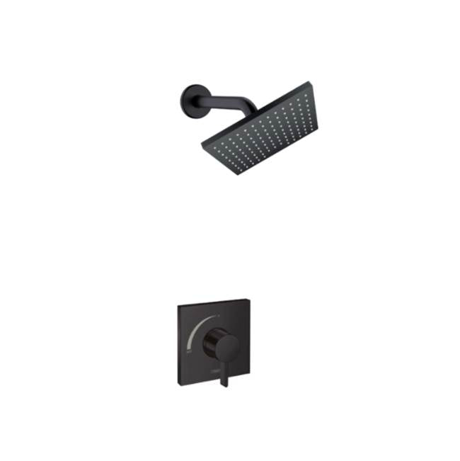 Hansgrohe - Vernis Shape Pressure Balance Shower Set, 1.5 GPM in Matte Black - Matte Black