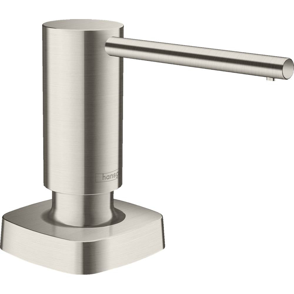 Hansgrohe - Metris Soap Dispenser in Steel Optic - Steel Optic
