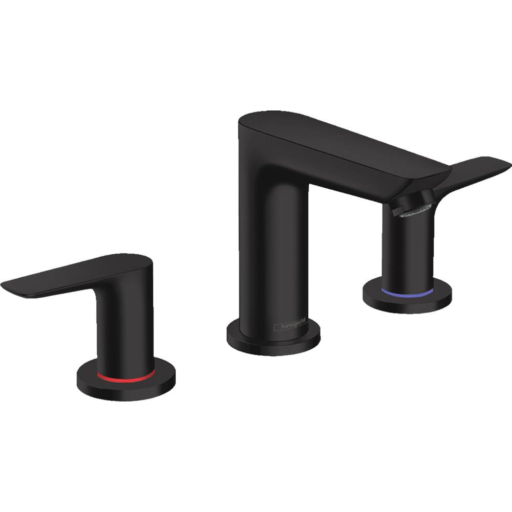 Hansgrohe - Talis E Widespread Faucet 150 with Pop-Up Drain, 1.2 GPM in Matte Black - Matte Black