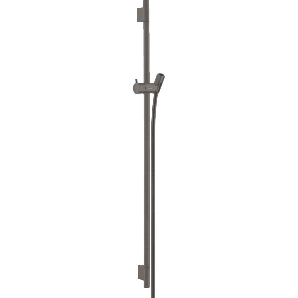 Hansgrohe - Unica Wallbar S, 36'' in Brushed Black Chrome - Brushed Black Chrome
