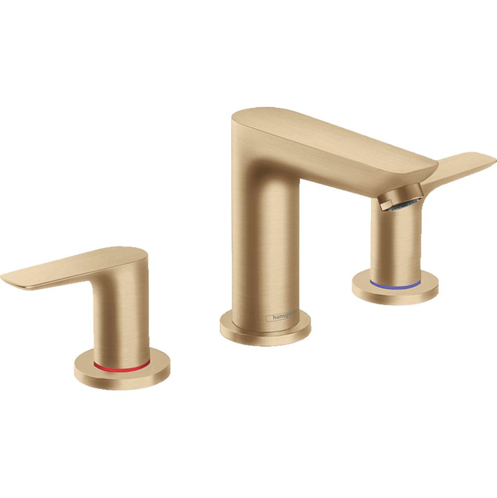 Hansgrohe - Talis E Widespread Faucet 150 with Pop-Up Drain, 1.2 GPM in Brushed Bronze - Brushed Bronze