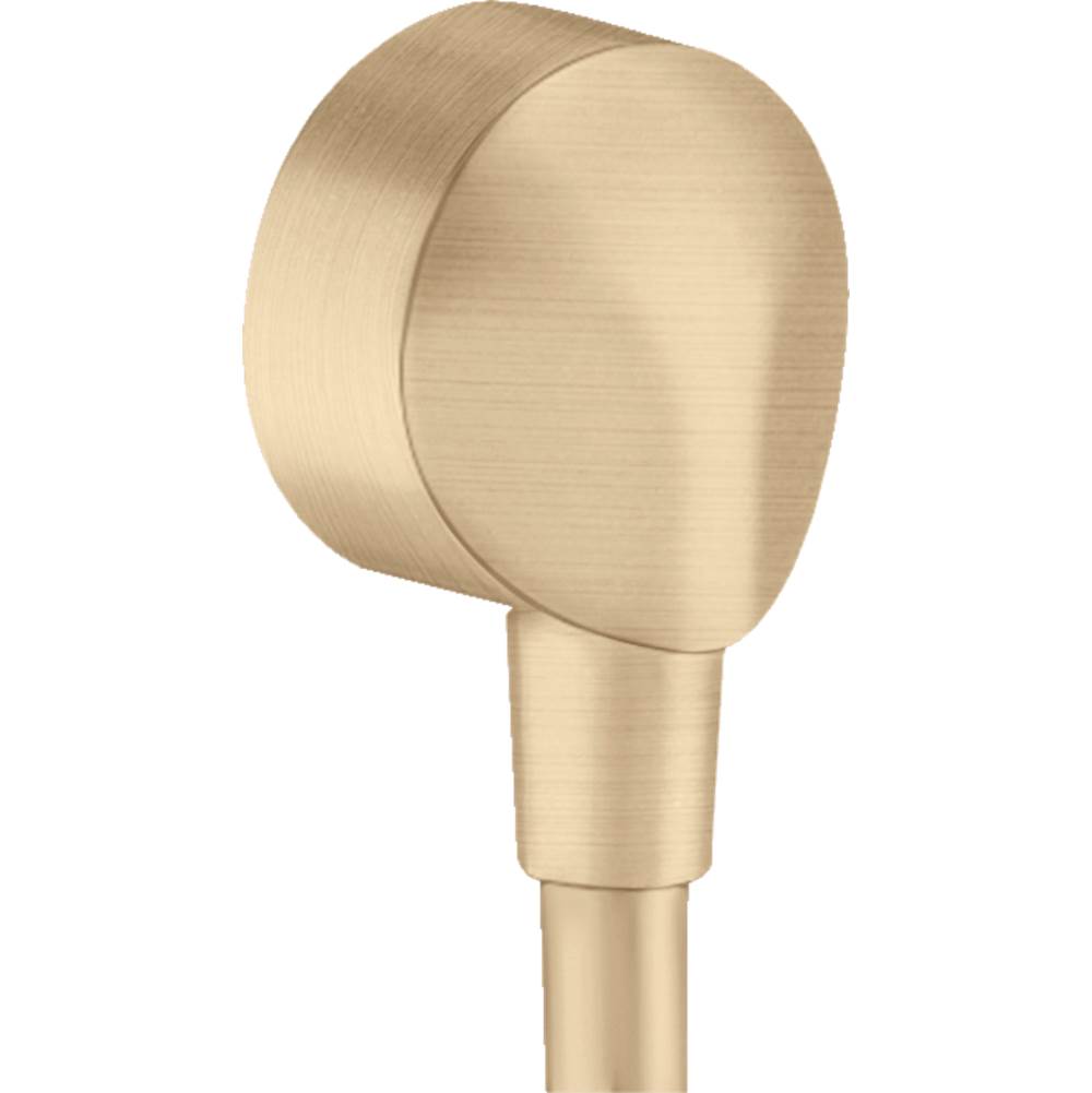 Hansgrohe - FixFit Wall Outlet with Check Valves in Brushed Bronze - Brushed Bronze