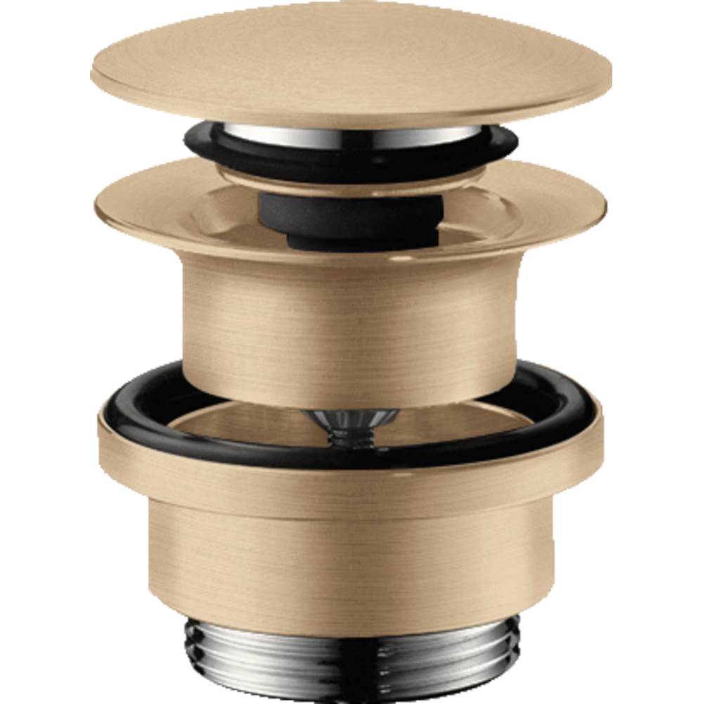 Hansgrohe - Push-Open Sink Drain in Brushed Bronze - Brushed Bronze