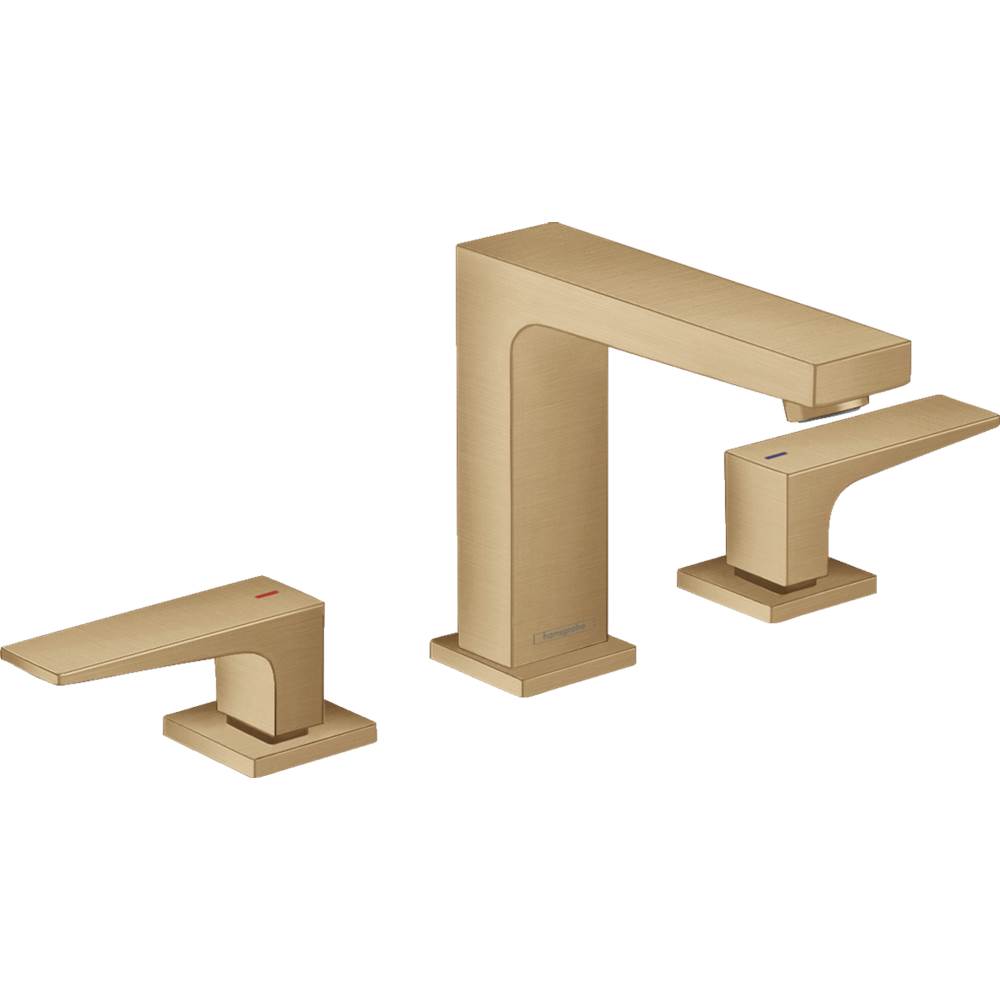 Hansgrohe - Metropol Widespread Faucet 110 with Lever Handles and Pop-Up Drain, 1.2 GPM in Brushed Bronze - Brushed Bronze