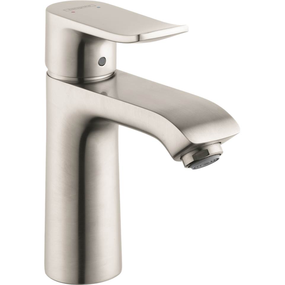 Hansgrohe - Metris Single-Hole Faucet 110 with Pop-Up Drain, 0.5 GPM in Brushed Nickel - Brushed Nickel