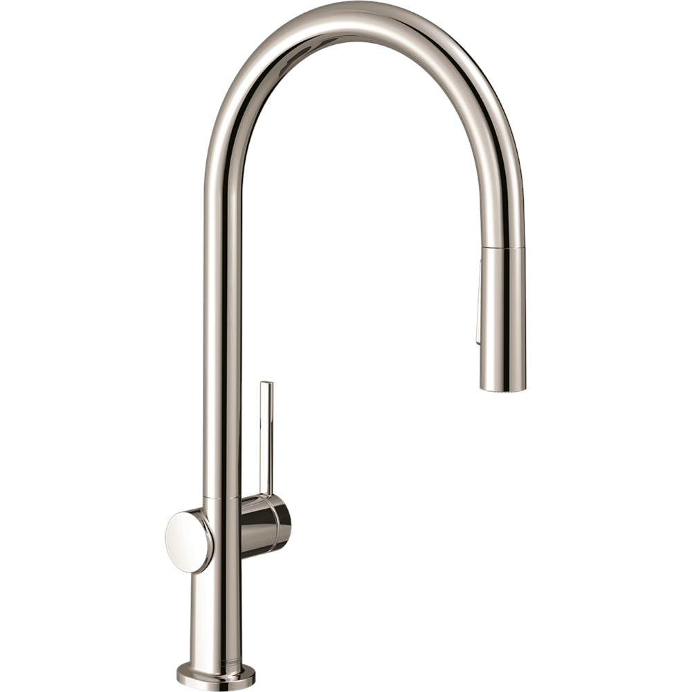 Hansgrohe - Talis N HighArc Kitchen Faucet, O-Style 2-Spray Pull-Down, 1.75 GPM in Polished Nickel - Polished Nickel