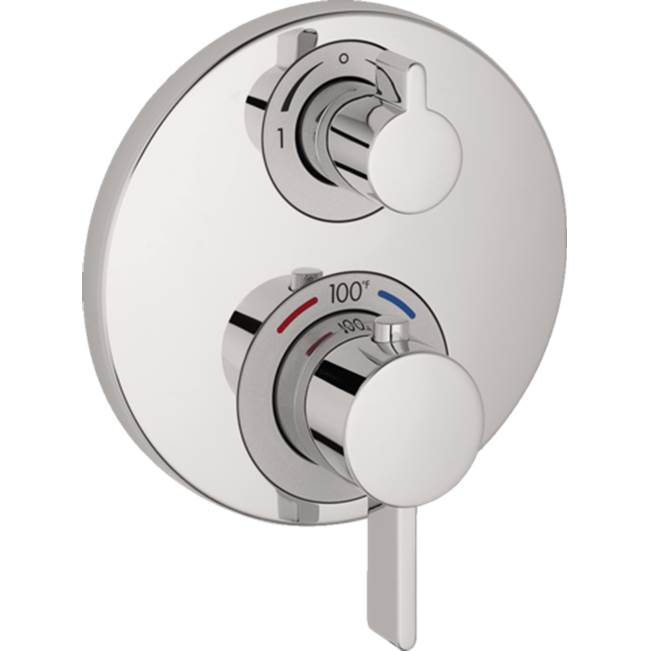 Hansgrohe - Ecostat S Thermostatic Trim with Volume Control and Diverter in Chrome - Chrome