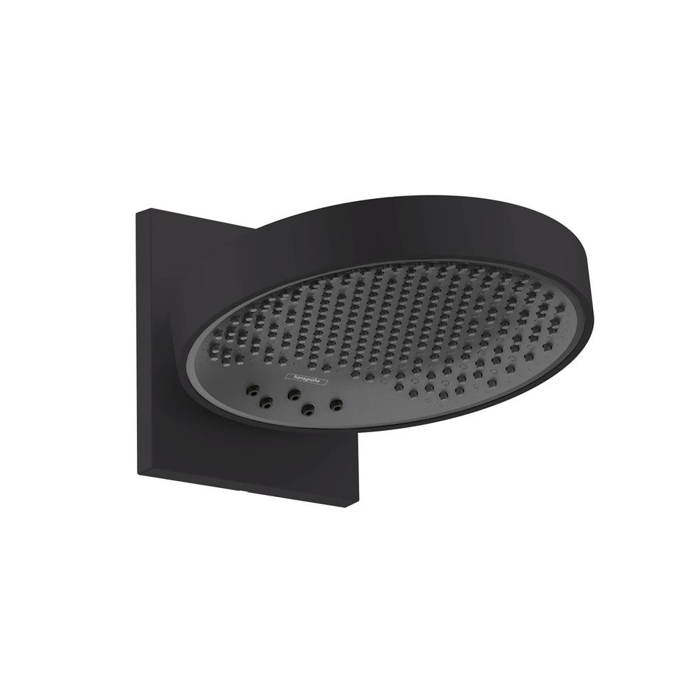 Hansgrohe - Rainfinity Showerhead 250 3-Jet with Wall Connector Trim, 2.5 GPM in Matte Black - Matte Black