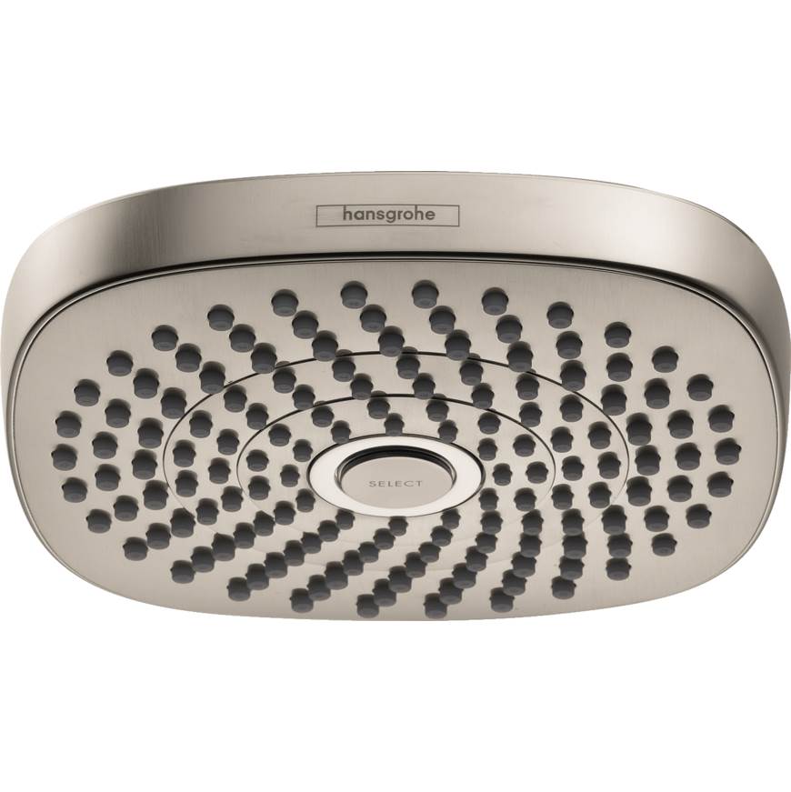 Hansgrohe - Croma Select E Showerhead 180 2-Jet, 1.5 GPM in Brushed Nickel - Brushed Nickel