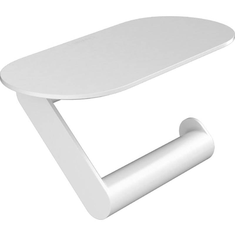 Hansgrohe - WallStoris Toilet Paper Holer with Shelf in Matte White - Matte White