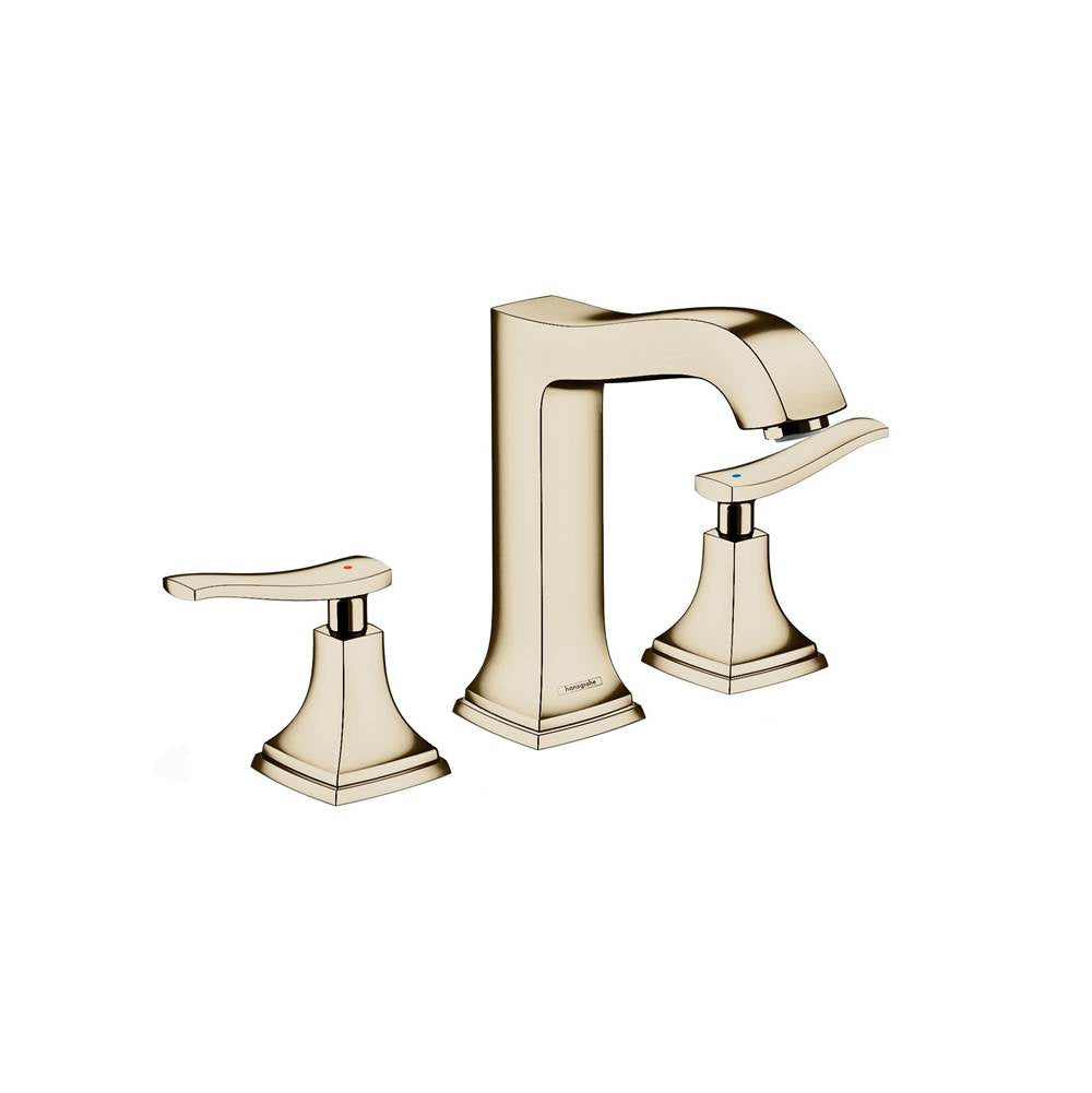 Hansgrohe - Metropol Classic Widespread Faucet 160 with Lever Handles and Pop-Up Drain, 1.2 GPM in Polished Nickel - Polished Nickel