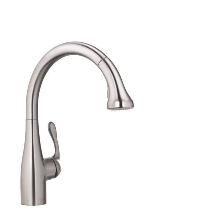 Hansgrohe - Allegro E Gourmet HighArc Kitchen Faucet, 2-Spray Pull-Down, 1.75 GPM in Steel Optic - Steel Optic