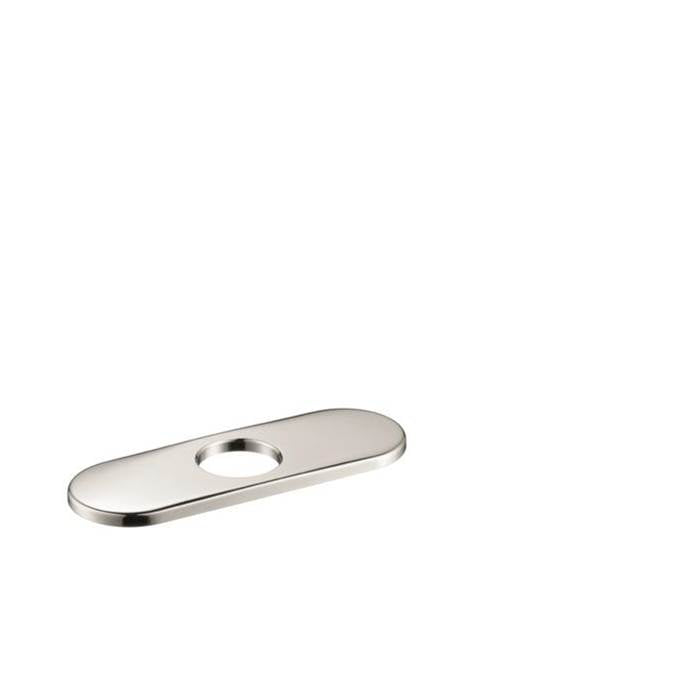 Hansgrohe - C Accessories Base Plate for Traditional Single-Hole Faucets, 6'' in Polished Nickel - Polished Nickel