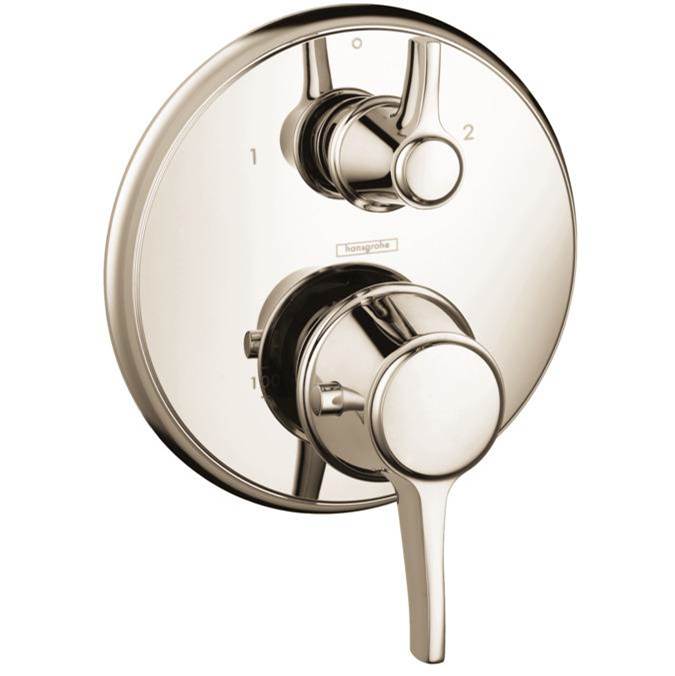 Hansgrohe - Ecostat Classic Thermostatic Trim with Volume Control and Diverter, Round in Polished Nickel - Polished Nickel