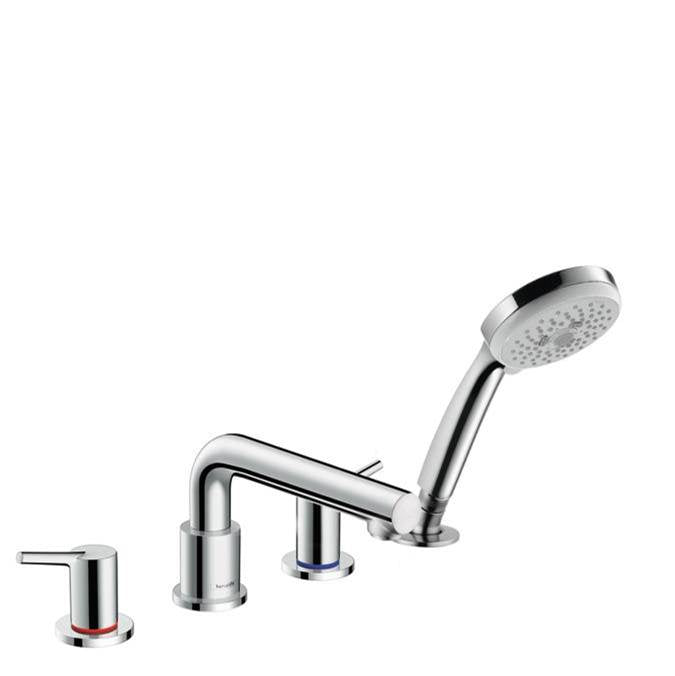 Hansgrohe - Talis S 4-Hole Roman Tub Set Trim with 1.8 GPM Handshower in Chrome - Chrome