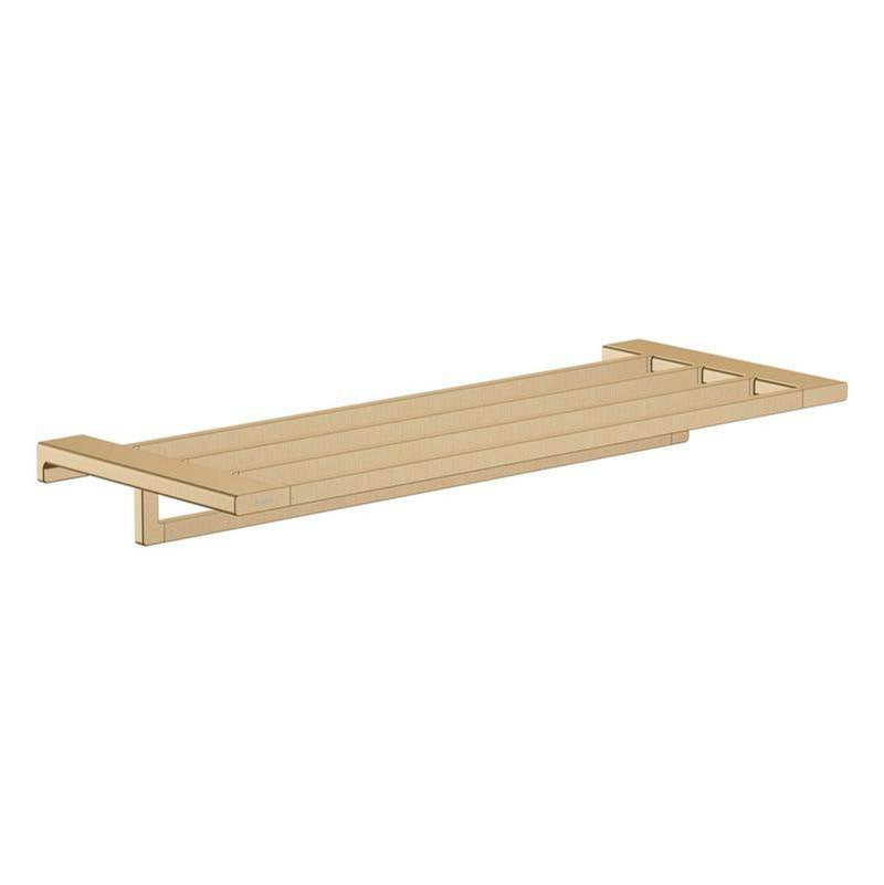 Hansgrohe - AddStoris Towel Rack with Towel Bar in Brushed Bronze - Brushed Bronze