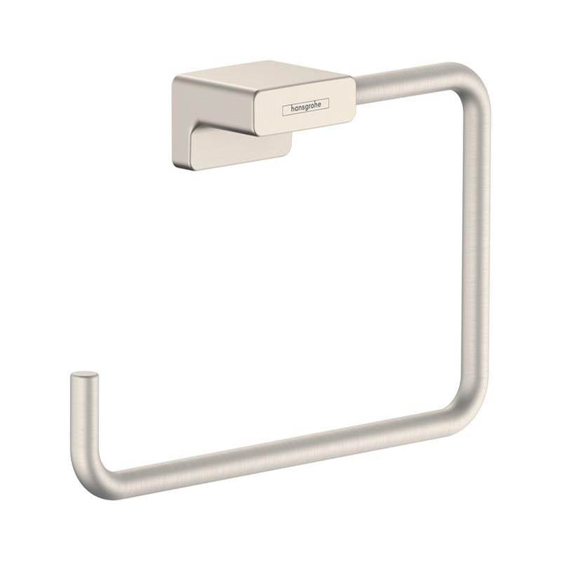 Hansgrohe - AddStoris Towel Ring in Brushed Nickel - Brushed Nickel
