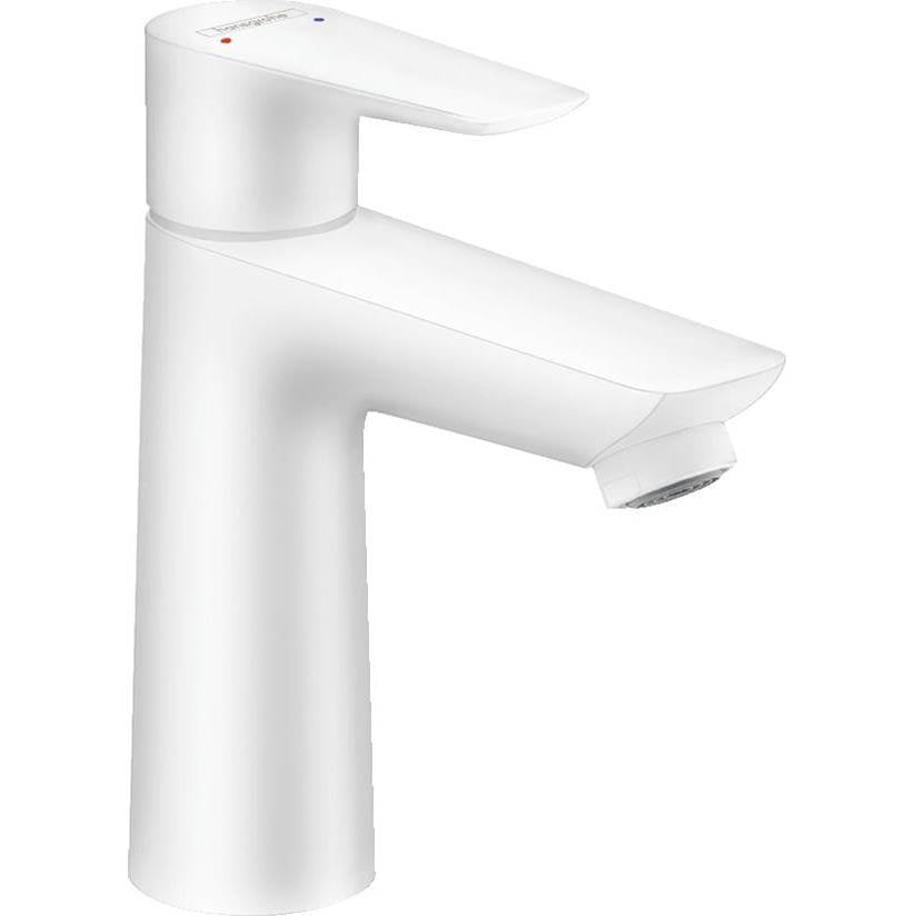 Hansgrohe - Talis E Single-Hole Faucet 110 with Pop-Up Drain, 1.2 GPM in Matte White - Matte White