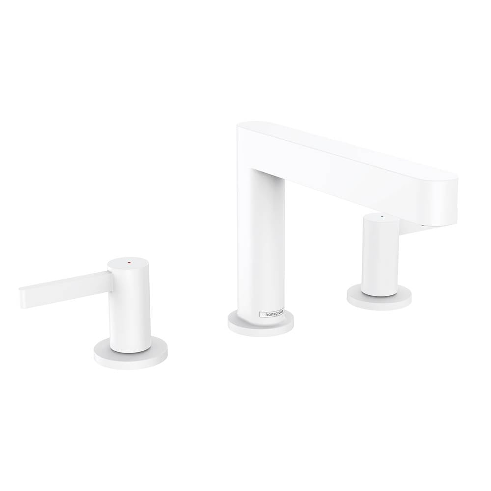 Hansgrohe - Finoris Wide-spread Faucet 110 with Pop-up Drain, 1.2 GPM in Matte White - Matte White