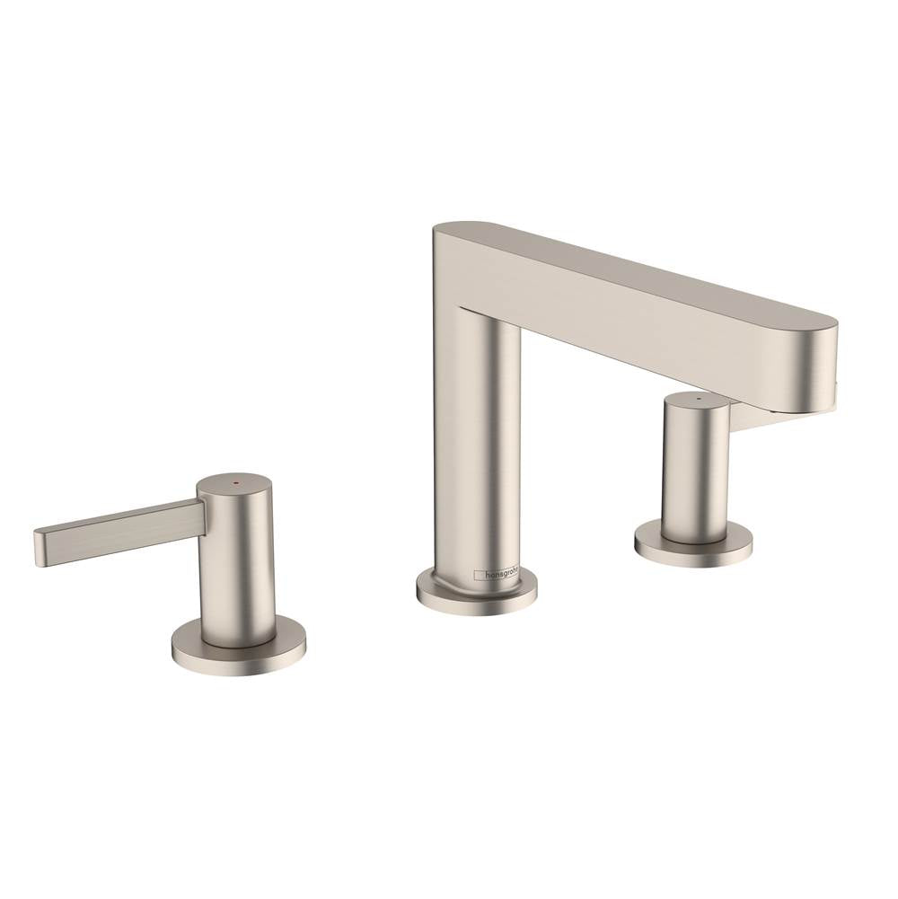 Hansgrohe - Finoris Wide-spread Faucet 110 with Pop-up Drain, 1.2 GPM in Brushed Nickel - Brushed Nickel
