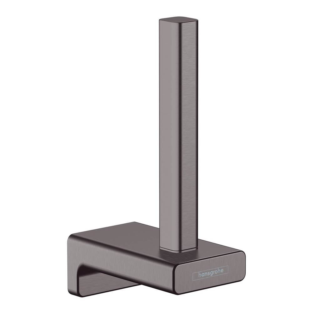 Hansgrohe - AddStoris Spare Toilet Paper Holder in Brushed Black Chrome - Brushed Black Chrome