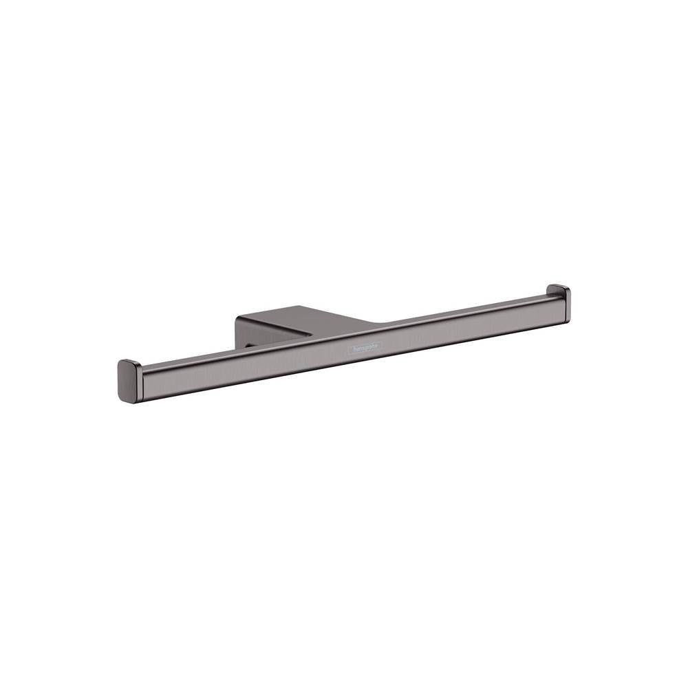 Hansgrohe - AddStoris Toilet Paper Holder in Brushed Black Chrome - Brushed Black Chrome