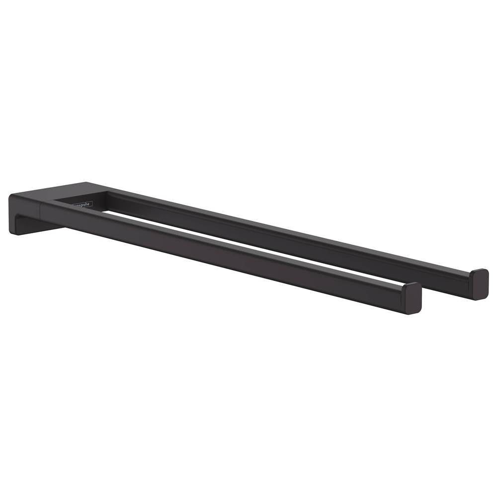 Hansgrohe - AddStoris Dual Towel Bar in Matte Black - Matte Black