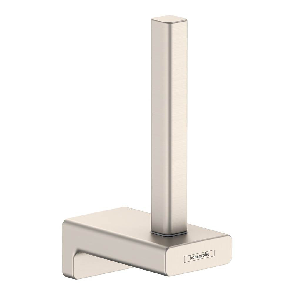 Hansgrohe - AddStoris Spare Toilet Paper Holder in Brushed Nickel - Brushed Nickel