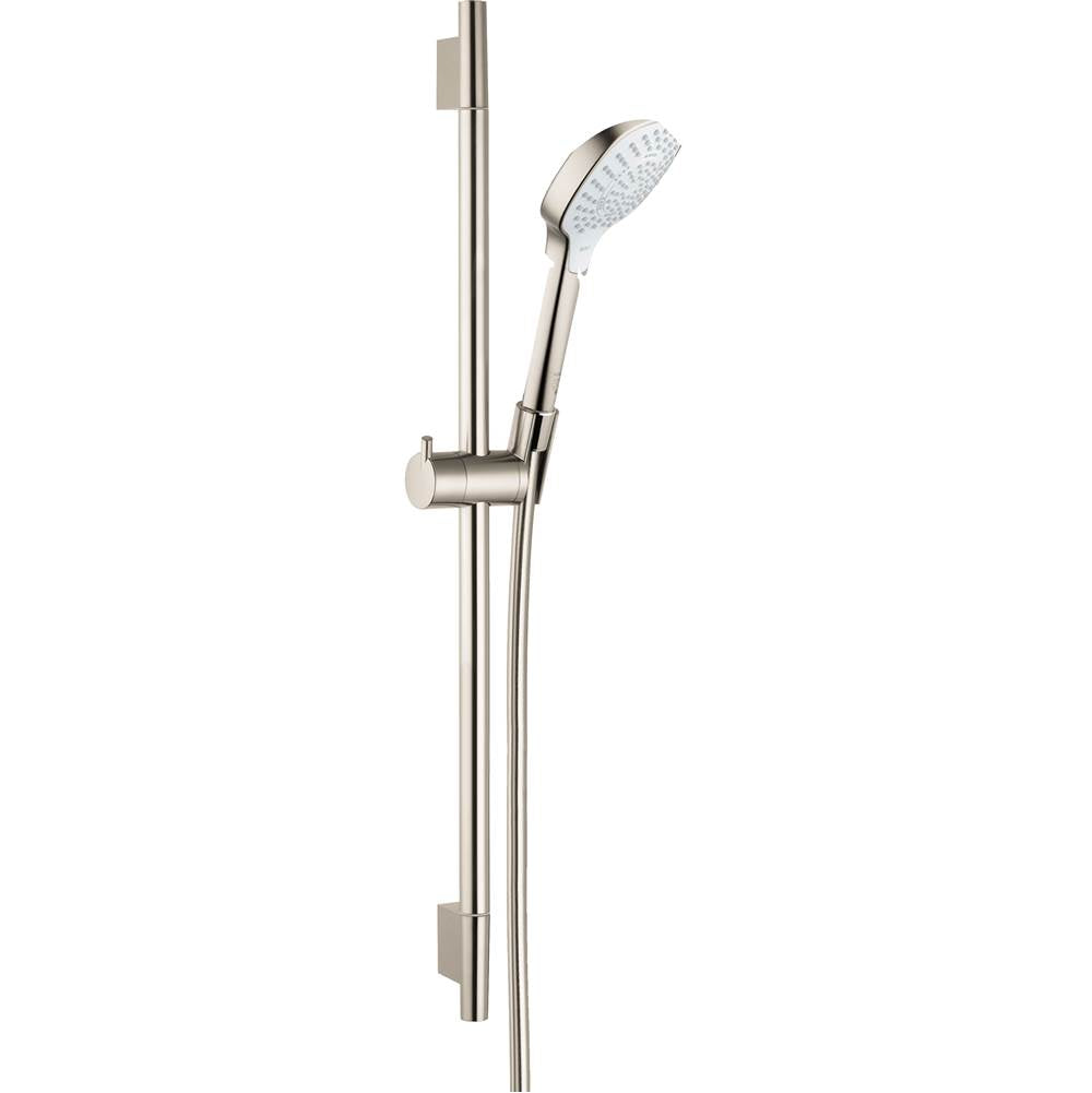 Hansgrohe - Croma Select E Wallbar Set 110 3-Jet 24'', 2.5 GPM in Brushed Nickel - Brushed Nickel
