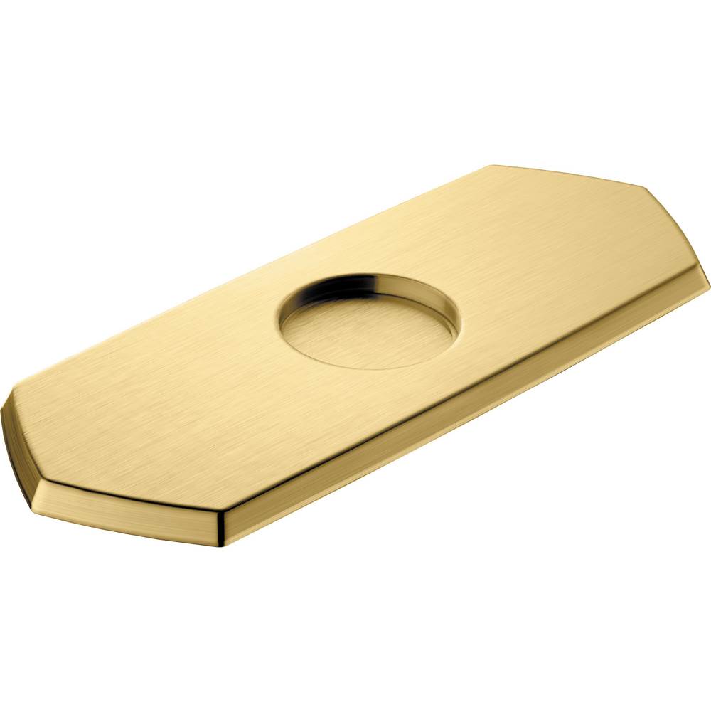 Hansgrohe - Locarno Base Plate for Single-Hole Faucets in Brushed Gold Optic - Brushed Gold Optic