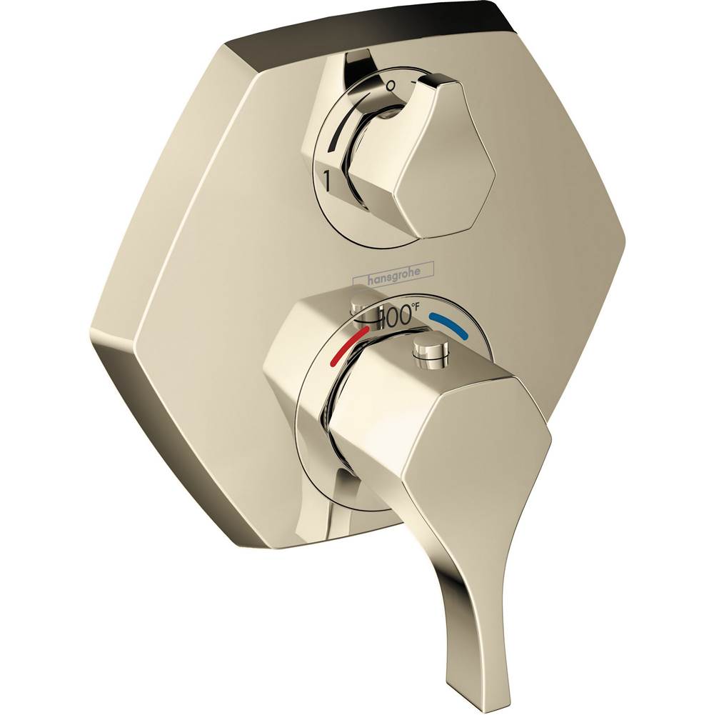 Hansgrohe - Locarno Thermostatic Trim with Volume Control and Diverter in Polished Nickel - Polished Nickel