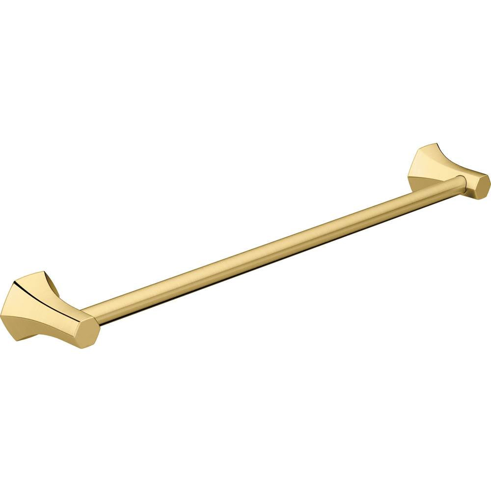 Hansgrohe - Locarno Towel Bar, 24'' in Brushed Gold Optic - Brushed Gold Optic