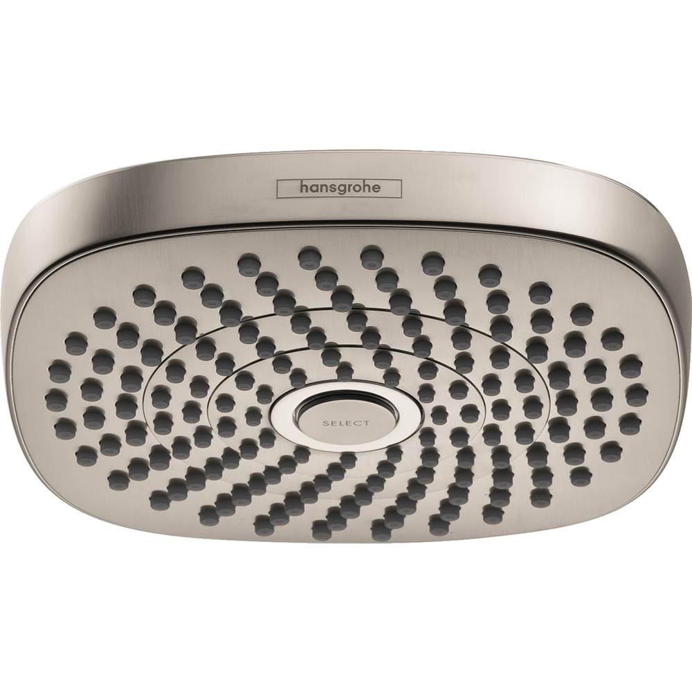 Hansgrohe - Croma Select E Showerhead 180 2-Jet, 2.5 GPM in Brushed Nickel - Brushed Nickel