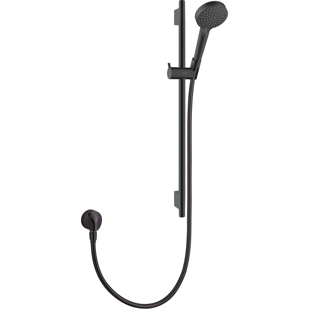 Hansgrohe - Vernis Blend Wallbar Set 100 Vario-Jet 24'', 2.5 GPM in Matte Black - Matte Black