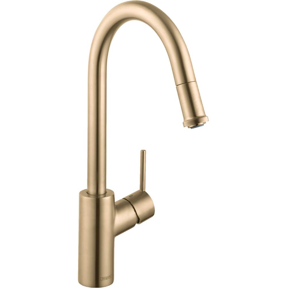 Hansgrohe - Talis S² HighArc Kitchen Faucet, 1-Spray Pull-Down, 1.75 GPM in Brushed Gold Optic - Brushed Gold Optic