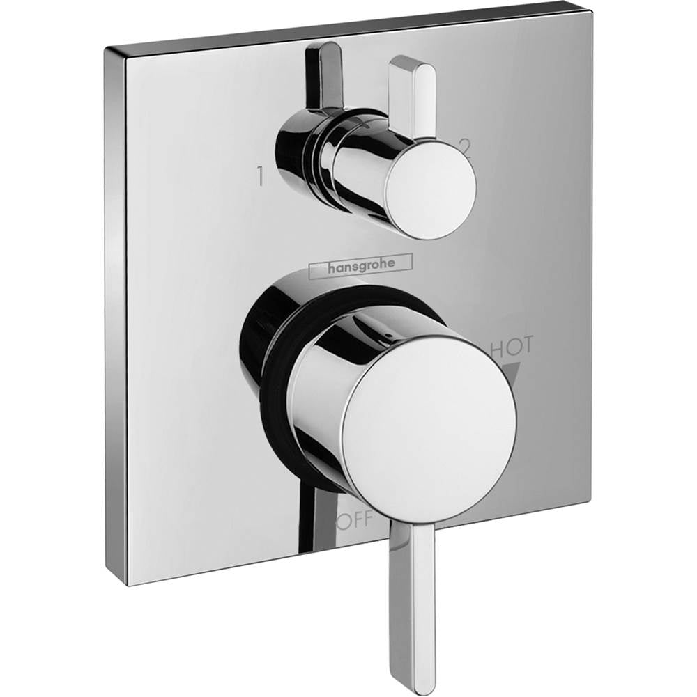 Hansgrohe - Ecostat Pressure Balance Trim Square with Diverter in Chrome - Chrome
