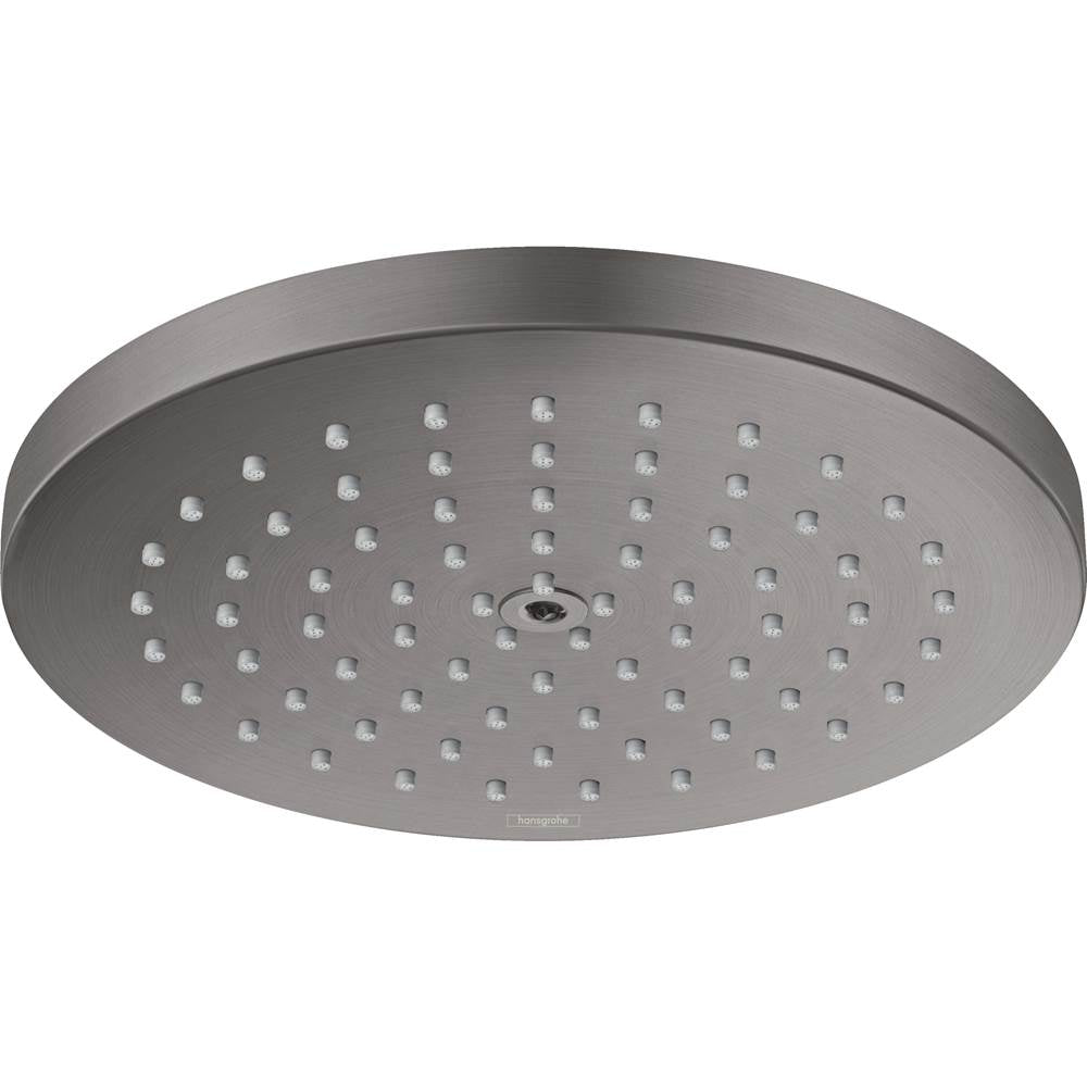 Hansgrohe - Raindance S Showerhead 180 1-Jet PowderRain, 2.5 GPM in Brushed Black Chrome - Brushed Black Chrome
