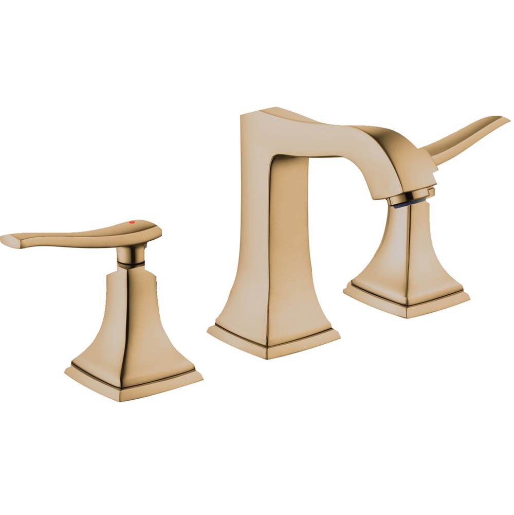 Hansgrohe - Metropol Classic Widespread Faucet 110 with Lever Handles and Pop-Up Drain, 1.2 GPM in Brushed Bronze - Brushed Bronze