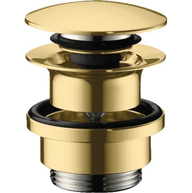 Hansgrohe - Push-Open Sink Drain in Polished Gold Optic - Polished Gold Optic