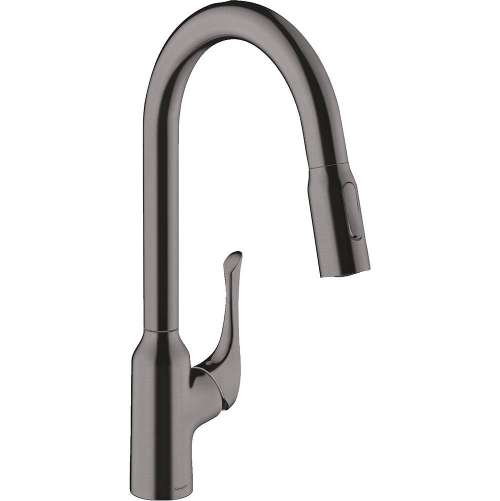 Hansgrohe - Allegro N HighArc Kitchen Faucet, 2-Spray Pull-Down, 1.75 GPM in Brushed Black Chrome - Brushed Black Chrome
