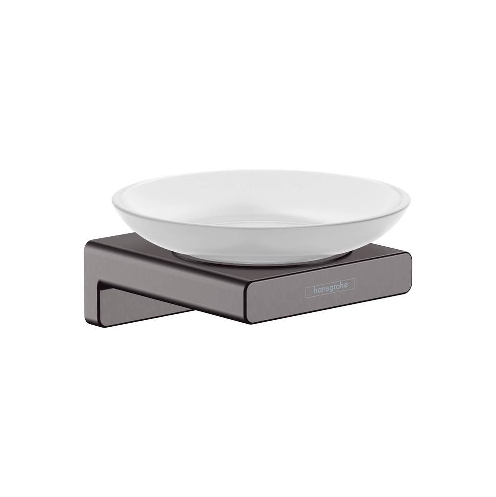 Hansgrohe - AddStoris Soap Dish in Brushed Black Chrome - Brushed Black Chrome
