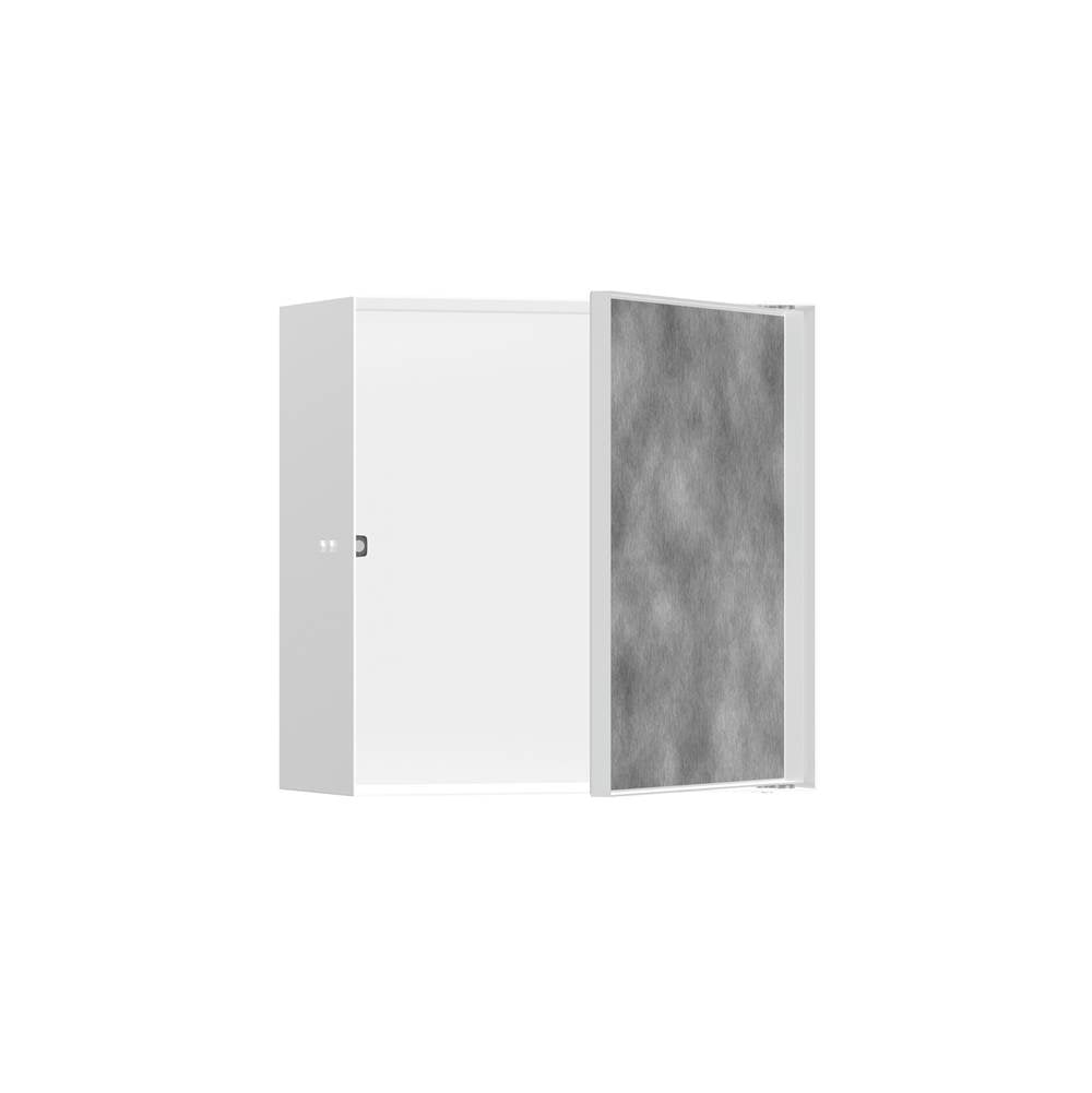 Hansgrohe - XtraStoris Rock Wall Niche with Tileable Door 12''x 12''x 5.5'' in Matte White - Matte White