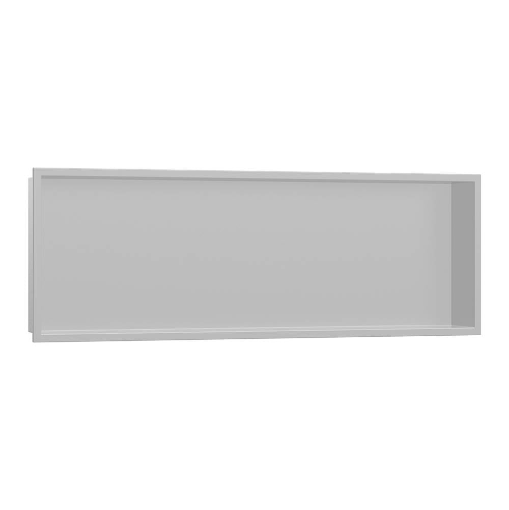 Hansgrohe - XtraStoris Original Wall Niche with Integrated Frame 12''x 36''x 4'' in Concrete Grey - Concrete Grey