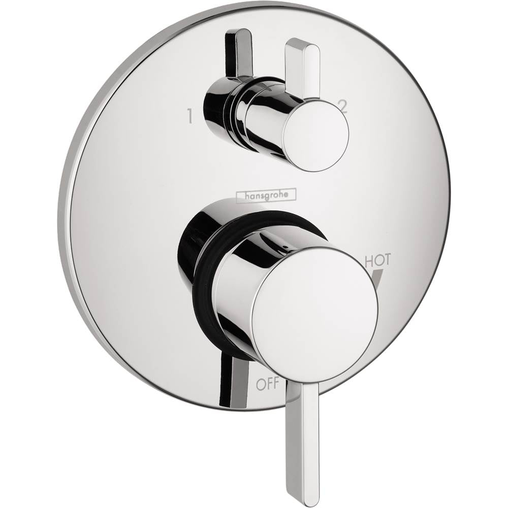 Hansgrohe - EcoStat Pressure Balance Trim S with Diverter in Matte White - Matte White