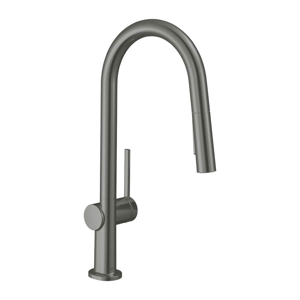 Hansgrohe - Talis N HighArc Kitchen Faucet, A-Style, 2-Spray Pull-Down, 1.75 GPM in Brushed Black Chrome - Brushed Black Chrome