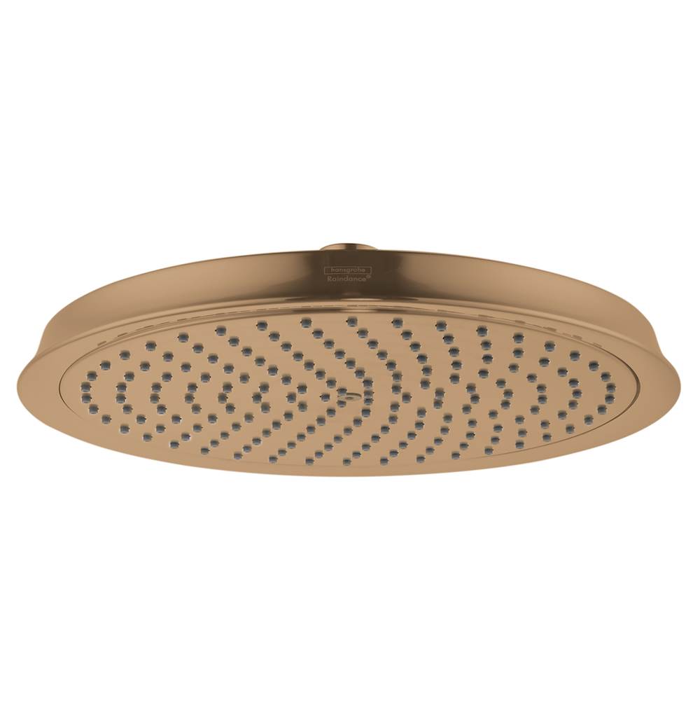 Hansgrohe - Raindance Classic Showerhead 240 1-Jet PowderRain, 1.75 GPM in Brushed Bronze - Brushed Bronze