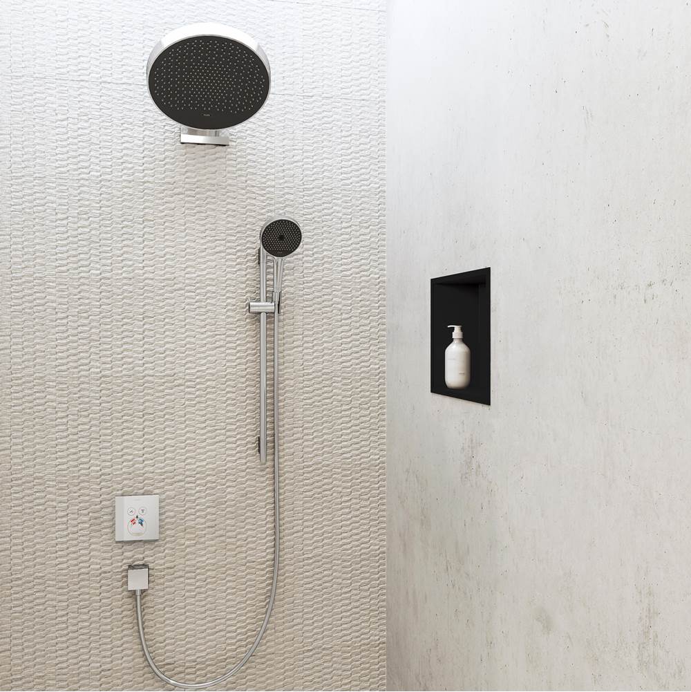 XtraStoris Original Wall Niche with Integrated Frame 12''x 12''x 4'' in Concrete Grey