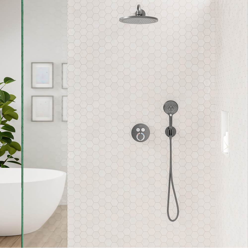 FixFit S Wall Outlet with Handshower Holder in Chrome